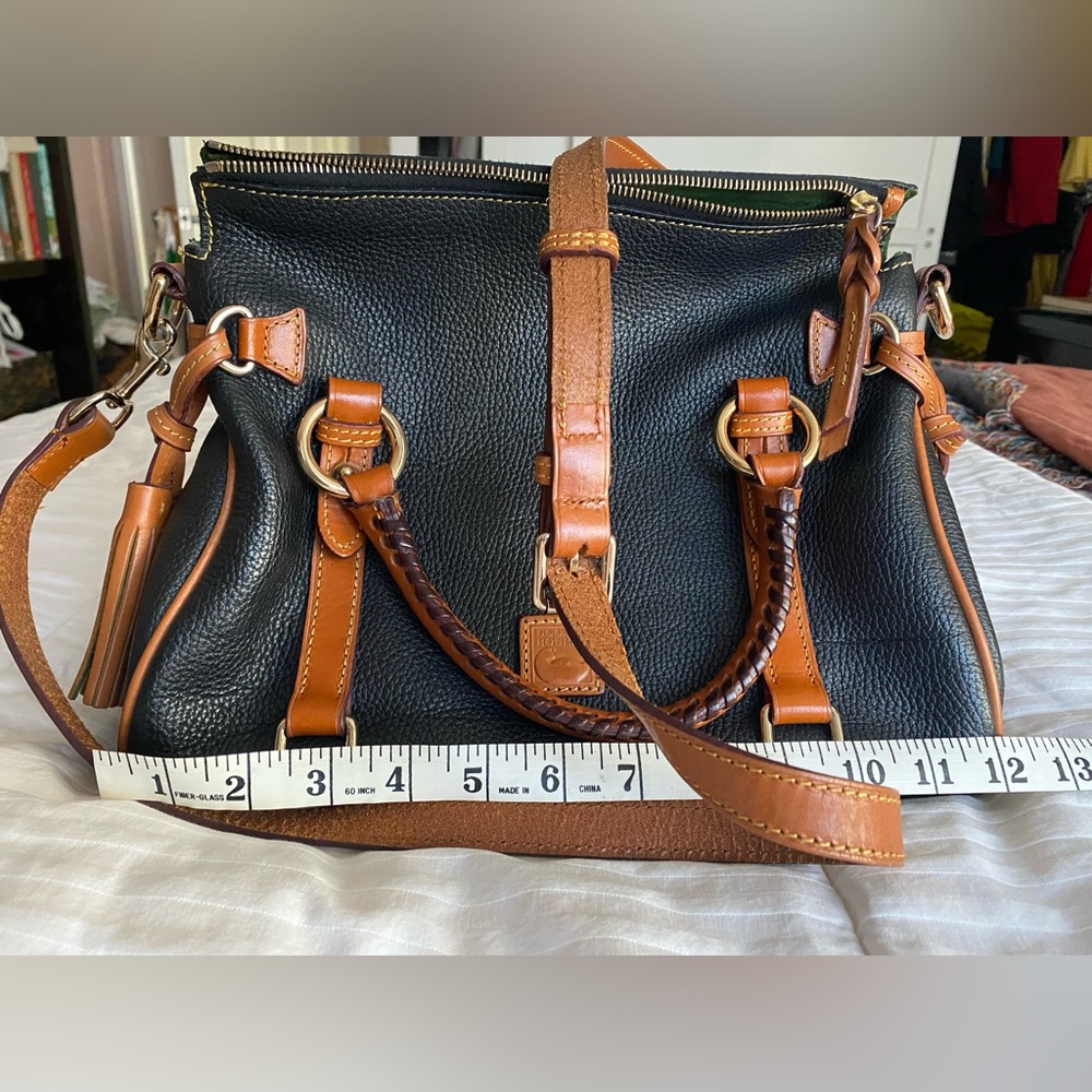 Dooney & Bourke Florentine Satchel Black and Brown - Picture 2 of 8